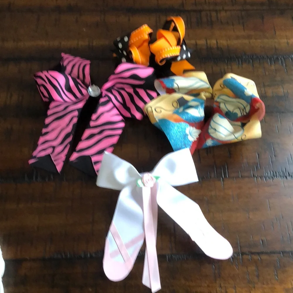 Colorful Hair Bow Bundle of 4
